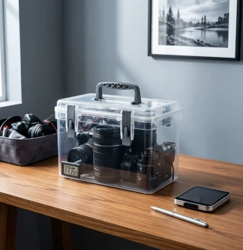Camera Moisture-Proof Box Special Dry Storage Box for Cameras Lens Desiccant Moisture-Proof Storage Box Electronic Absorption Card Photography Equipment Constant Humidity Cabinet SLR Digital Camera Sealed Dust-Proof Constant Temperature Box