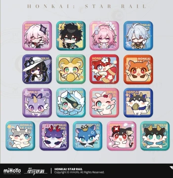 [miHoYo/Honkai: Star Rail] Pom-Pom Exhibition Hall Series Square Badge miHoYo