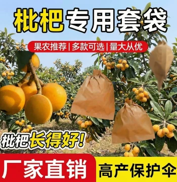 Specialized Fruit Bagging for Loquats: Insect-Proof, Waterproof Paper Bags for Mangoes, Pears, Apples, and Yellow Peaches; Essential Fruit Protection Gear