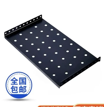 Network Cabinet Tray Partition Board 9U 19-Inch Standard Server Cabinet Shelf Silent Fan Lightning Protection Voltage Stabilizer 10A PDU Accessories 16-Port Metal Cable Manager Iron Corner Bracket Baffle Plate