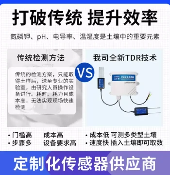 Hot Sale Soil NPK Temperature Humidity Conductivity pH All-in-One Sensor Agricultural Nutrient Moisture Acidity Detection