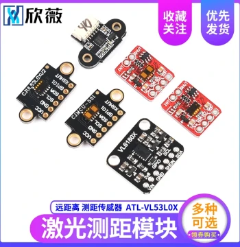 VL53L0X Laser Rangefinder Module, ToF Ranging VL53L1X Time-of-Flight Distance Sensor, VL6180X