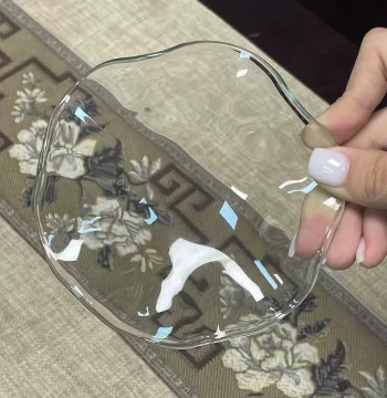 Aromatherapy Lamp Accessory Pure Handmade Glass Dish Essential Oil Plate