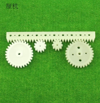 M1 Plastic Gear Reduction Nylon Spur Gear Rack Module 1 Mechanical Transmission Gear 10/12/30 Teeth