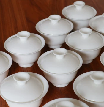Qingshan Tea Affairs | Small White Gaiwan Beginner-Friendly Easy to Use Non-Scalding