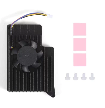 Raspberry Pi 5th Gen Dedicated Cooling Fan and Heatsink - Active Cooling Solution with Thermal Conductive Pad