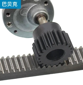 M1 Module Steel Gear Metal Rack Transmission Accessories 2mm Hole 5mm 6mm Nylon Rack DIY Reduction Main Shaft