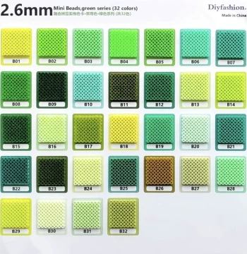 UKENN Perler Beads MARD Same Color B Series Fusion Beads 2.6mm Small Beads High Quality Handmade DIY Material Refill Pack