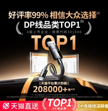 UGREEN DP Cable 1.4 Monitor Connection Cable HD 8K Data Computer 1.2 Host 240Hz/144 Extended 165