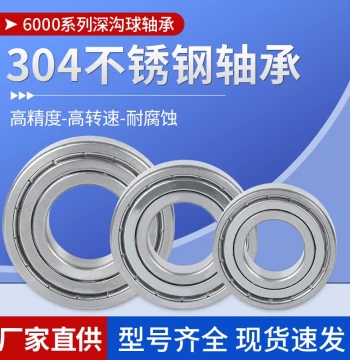 304/420 Stainless Steel Deep Groove Ball Bearings Corrosion Resistant S6000z/6001/6002/6003/6001/6005