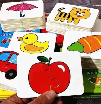 Children's Educational Matching Cards for Ages 1-3 - Early Learning Puzzle Toys for Boys & Girls to Boost Brainpower