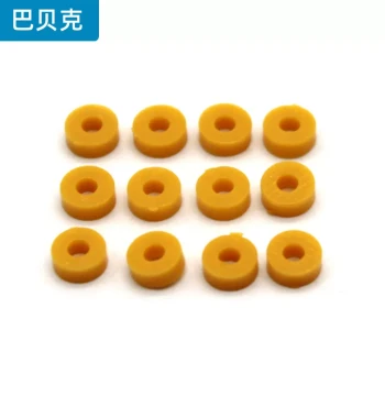 80pcs Shaft Bushings with 2mm Hole and 3mm Plastic Positioning Wheel Stopper, Limit Ring, Positioning Washer, DIY Soft Small Shaft Sleeve