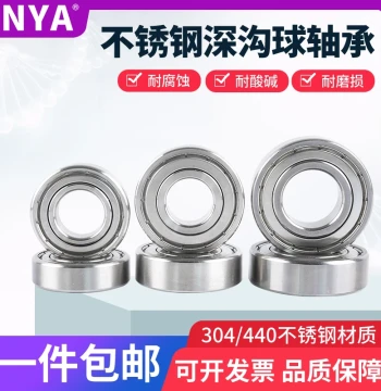 304 Stainless Steel Bearing 440 Waterproof 6200 6201 6202 6203 6204 6205 6206 Corrosion Resistant