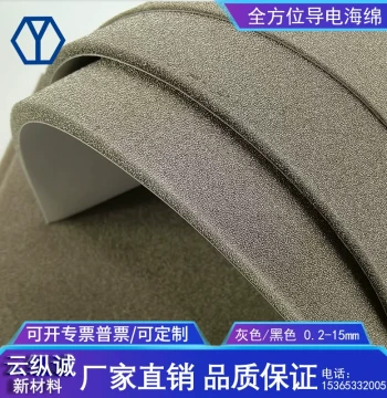 Metal Conductive Sponge with Adhesive Backing: Bare Cotton Conductive Glue/Cloth for Anti-Static, Anti-Radiation, and EMI Shielding at I/O Interfaces