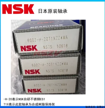 Japanese NSK Stainless Steel Bearing 6000 6001 6002 6003 6004-H-20T1XZZ*MA T1XDD