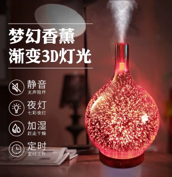 Aromatherapy Lamp, Essential Oil Diffuser, Romantic Mini Humidifier, Plug-In Bedroom Electric Incense Burner