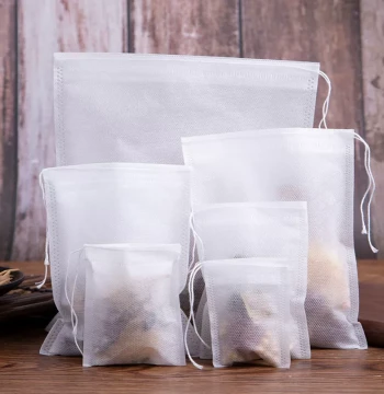 100pcs Non-woven Fabric Tea Bags, Disposable Tea Infusers, Herbal Medicine Bags, Spice Packaging Bags