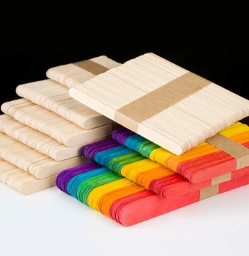 Popsicle Sticks Ice Cream Sticks Small Wooden Sticks Strips Wood Bars Colorful Wood Boards Kindergarten Handmade Materials DIY