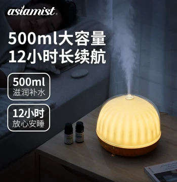Qiancao Ultrasonic Aromatherapy Diffuser - Automatic Silent Essential Oil Lamp with Large Capacity Humidifier Function for Bedroom