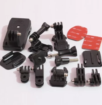 Action Camera Accessories Helmet Mount Bracket Clip Base Adapter Panoramic 360 Kit for GoPro 8 Sjcam
