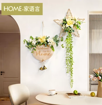 Jiayuyan Instagram-Style TV Background Wall, Viral Creative Artificial Greenery Wall Cover-Up, Wall-Mounted Decoration