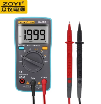 Zoyi ZT100, ZT101, ZT102, ZT109, ZT111 Digital High-Precision Pocket Auto-Ranging Multimeter