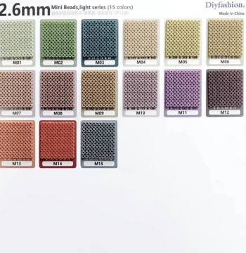 UKENN Perler Beads M Series (Same Color as MARD) - 2.6mm Fused Beads for ARTKAL DIY Crafts; Refill Pack
