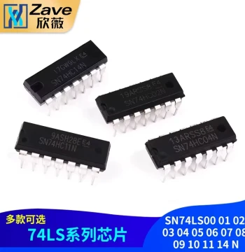 SN74LS00 01 02 03 04 05 06 07 08 09 10 11 14 N Series Chips DIP-14 Through-Hole
