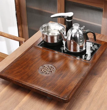 Bottom Water Supply Kettle Integrated Small Tea Tray Fully Automatic Purple Clay Tea Set Home Living Room Kung Fu Tea Station