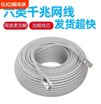 Ethernet Cable Gigabit Home Cat6 Broadband Cable, Computer Network Router Connection, 10 Meters, Outdoor TV Surveillance