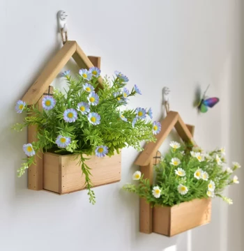 Wall Decor Artificial Flowers Creative Living Room Bedroom Wall Hanging Small Ornaments Restaurant Indoor Wall Decoration