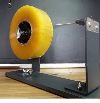 Heavy-Duty Fixed-Free Tape Dispenser - Large Desktop 6cm Extra-Wide Carton Sealer