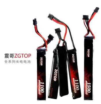 Zhenge ZGTOP 2S/3S 1100/1500mAh 30C XT30 LiPo Battery for Water Gel Blasters and Toy Power Applications