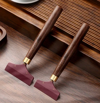 Silicone Tea Scraper Tea Table Tea Tray Cleaning Water Sweeper Squeegee Tea Brush Tea Tongs Tea Ceremony Accessories Supplies Complete Set