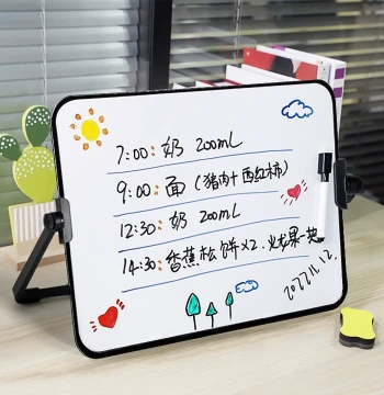 Small Whiteboard: Erasable Desktop Magnetic Writing Board for Kids and Home Use; Mini Blackboard for Live Streaming, Magnetic Planning Board, Message Memo Reminder Board; Office Handheld Stand-Alone Mini Drawing Board