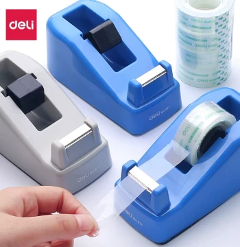 Deli Tape Dispenser Transparent Tape Large Tape Machine Paper Tape Holder Small Tape Stand Tape Strip Table Cutter Tape Seat