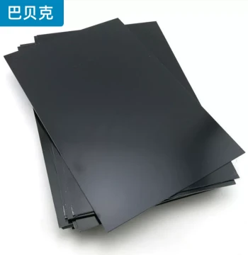 Black ABS Sheet - Glossy Plastic Board for Partitioning and DIY Craft Projects; Available in 1/1.5/2mm Thickness