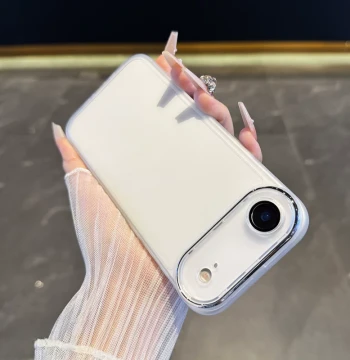 New iPhone 17 Air Phone Case with Built-in Lens Film: Transparent Full-Coverage Silicone for Apple 17 Pro Max, Anti-Slip and Drop-Resistant; Minimalist Fashion Protective Cover for 16 Pro with Premium Feel Soft Shell