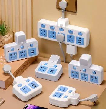 Power Strip Pure Copper Socket Wireless Converter with Independent Switch
