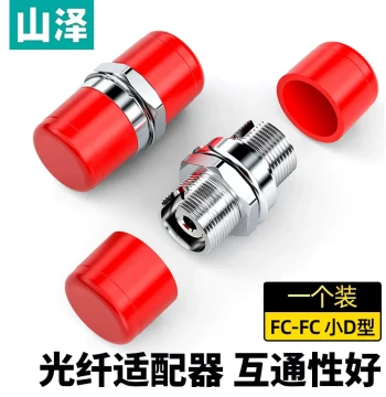 SAMZHE GFF-12 Fiber Optic Adapter, Engineering Telecom Grade FC-FC Small D-Type, Fiber Patch Cord Extension Coupler Flange