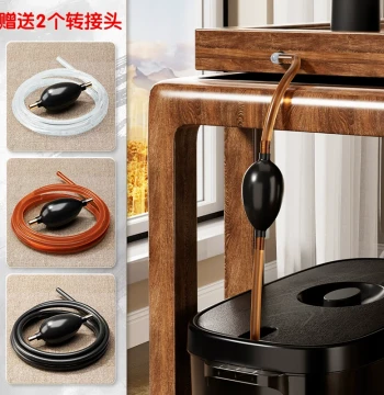 Tea Tray Drain Pipe Tea Table Tea Desk Drainage Accessories Tea Table Kung Fu Tea Downstream Hose with Suction Ball Tea Leak Water Pipe