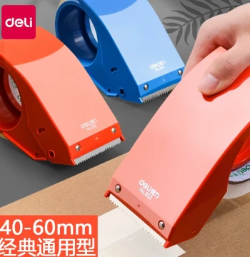 Deli 802 Box Sealer Tape Transparent Thick Tape Cutter 48mm Large Logistics Packer Tape Machine 6cm