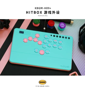 DOIO Mechanical Switch HITBOX Aluminum Alloy Upgradeable Wireless Gaming Keyboard, Street Fighter 6, King of Fighters 15, Tekken 8 Joystick Arcade Fighting Controller for PS5, Switch, Steam, NS2 KBGM-H09+