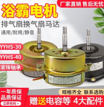 YYHS-3040 Bathroom Heater Motor All-Copper Universal Exhaust Fan Motor for Integrated Ceiling Ventilation