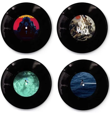 European American Style Vintage Simulated Vinyl Record Home Background Decoration Minimalist Fashion Ornament Gift Souvenir