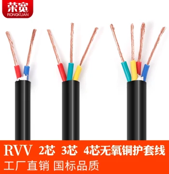 National Standard RVV Soft Sheathed Wire 2/3/4 Core * 0.3 0.5 0.75 1 1.5 2.5 mm² Power Cable