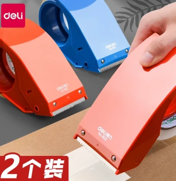 Deli Metal Box Sealer, Large Transparent Tape Dispenser, Small Cutter, Wide Paper/Cloth Packaging Machine, Express Packing Tool