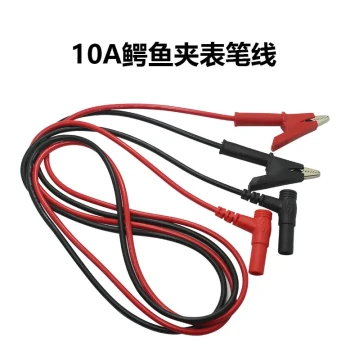 Instrument Multimeter Test Leads Alligator Clips Experimental Test Wires Banana DC Connectors Power Cables 4MM Capacitor Clips