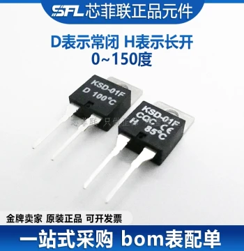 ksd01f Thermostat Switch Original Authentic 0-150°C Normally Open/Normally Closed Temperature Control Switch