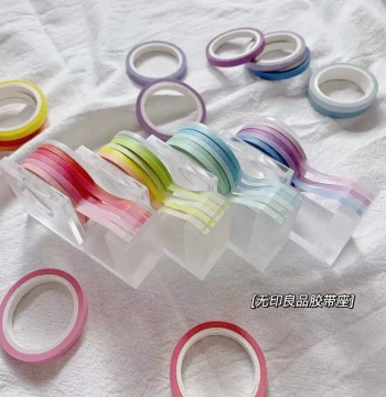 Free Shipping Japan MUJI Transparent Tape Dispenser Cutter Holder Acrylic Tape Breaker